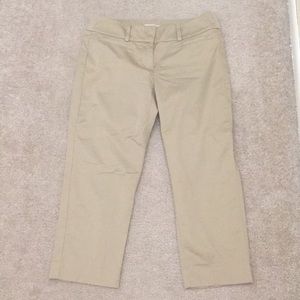 Ann Taylor LOFT crop khaki in 2 petite